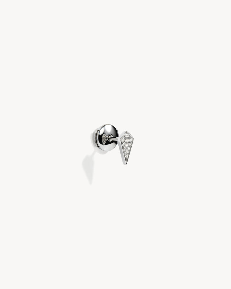 Stairway Stud - Silver & Diamonds - Image 3