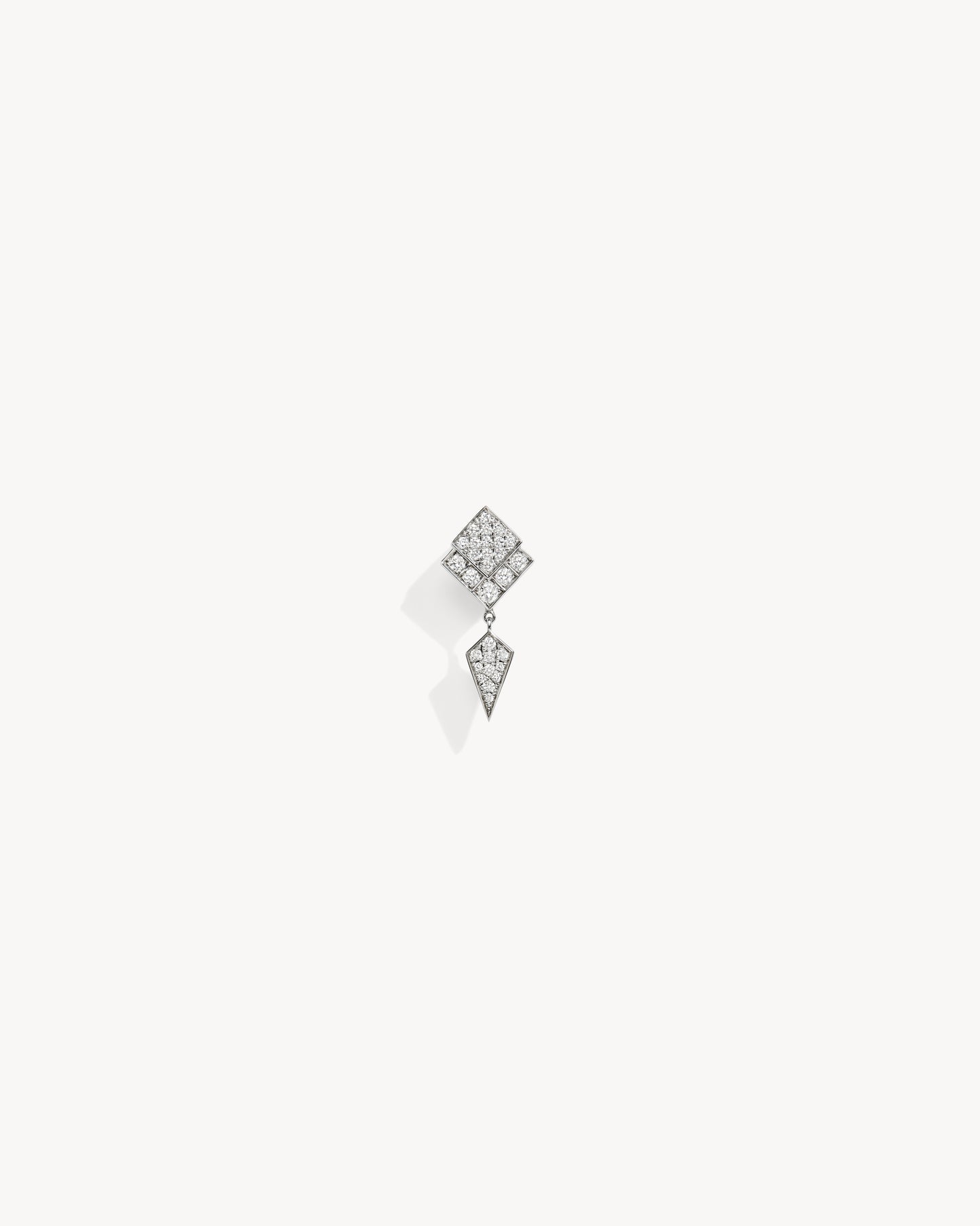 Boucle d'oreille Stairway - Argent & Diamants