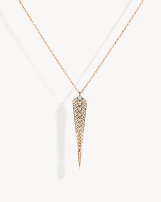 Stairway M Necklace - Pink Gold & Diamonds