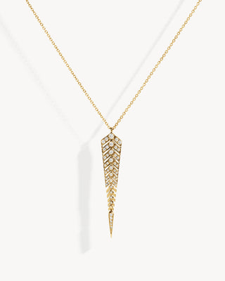 Stairway M Necklace - Yellow Gold & Diamonds