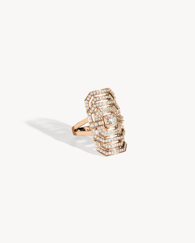 My Way Ring - Pink Gold & Diamonds - Image 3