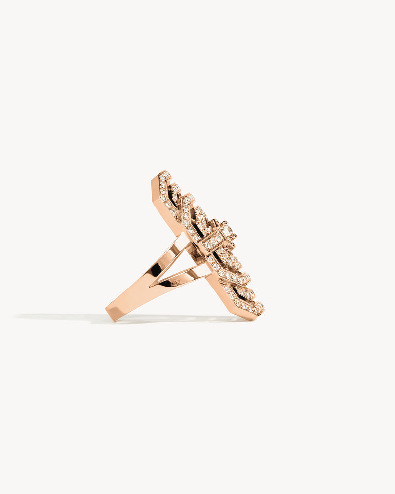 My Way Ring - Pink Gold & Diamonds - Image 4