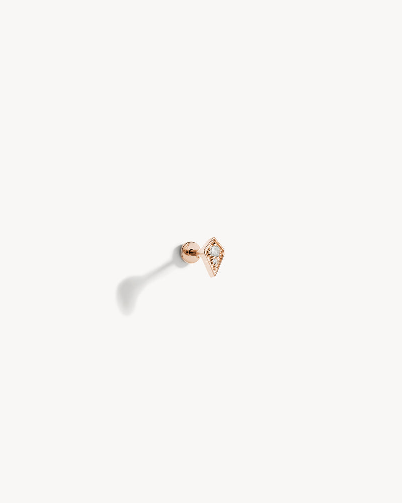 Piercing Stairway Losange - Or Rose & Diamants - Image 2