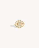 Rockaway Mini Pyramid - Yellow Gold & Diamonds