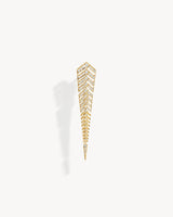 Boucle d'oreille Stairway XL - Or jaune & Diamants