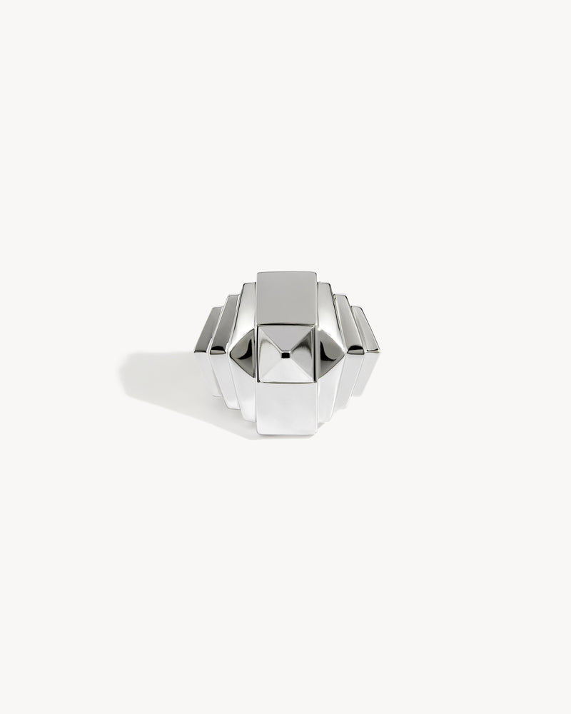 Rockaway Pyramid Ring - Silver - Image 1
