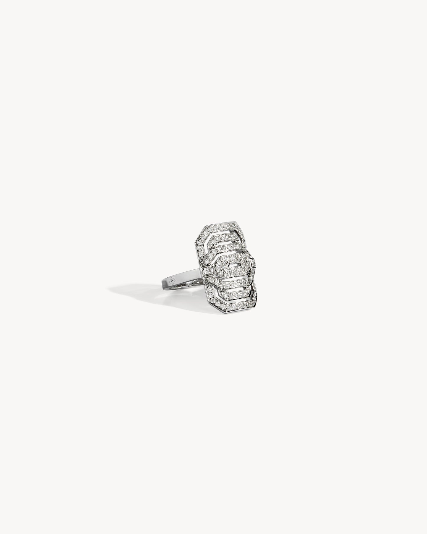 Petite My Way Ring - Silver & Diamonds