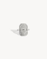 Petite My Way Ring - Silver & Diamonds