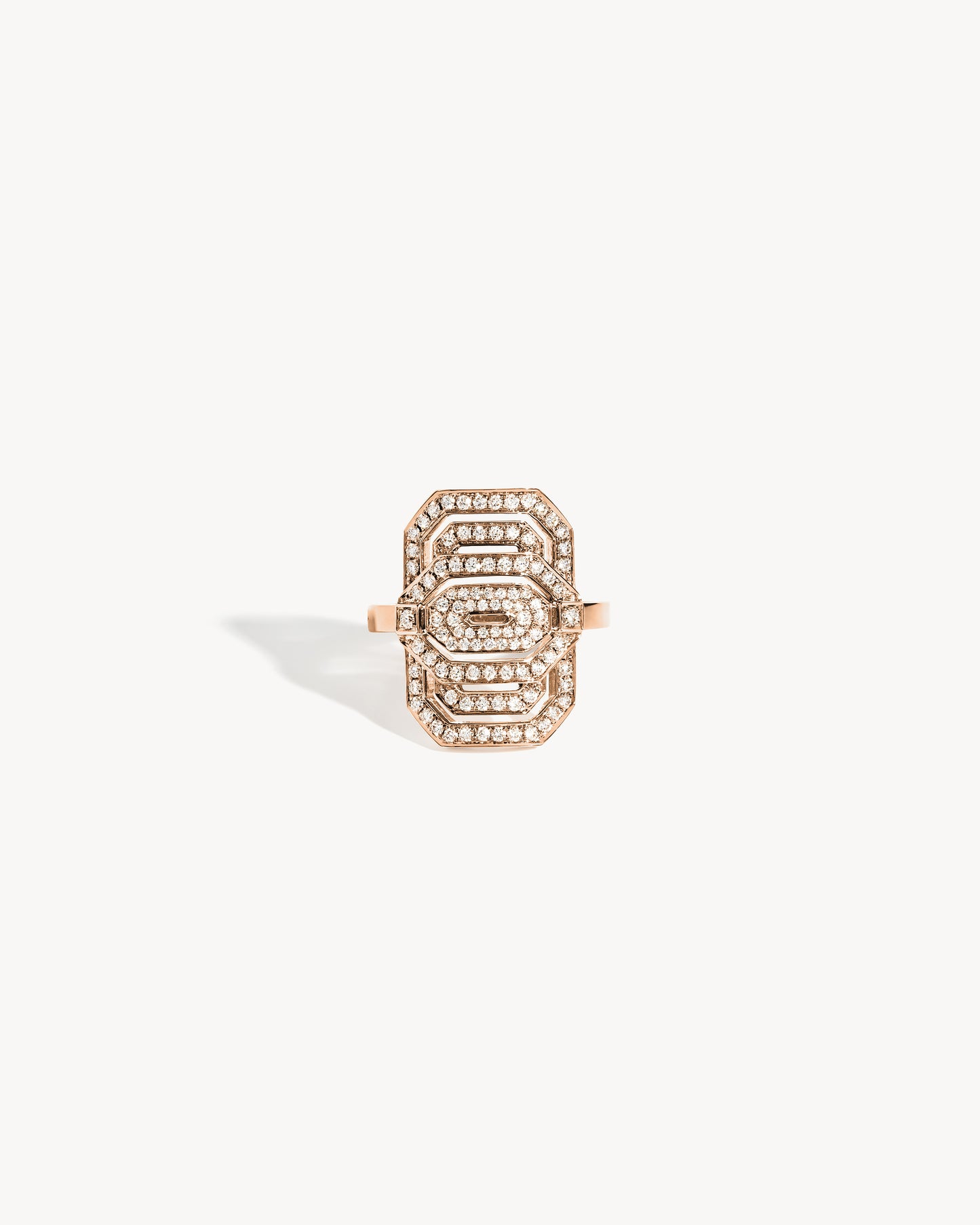Petite My Way Ring - Pink Gold & Diamonds
