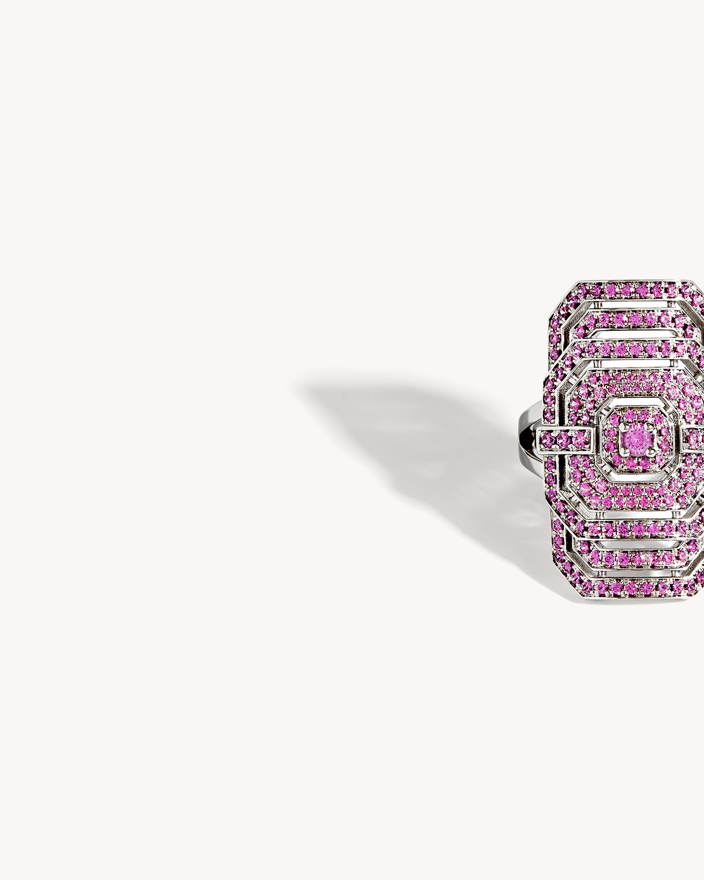 Bague My Way - Argent & Saphirs Roses