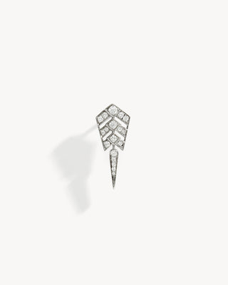 Boucle d'oreille Stairway S - Argent & Diamants