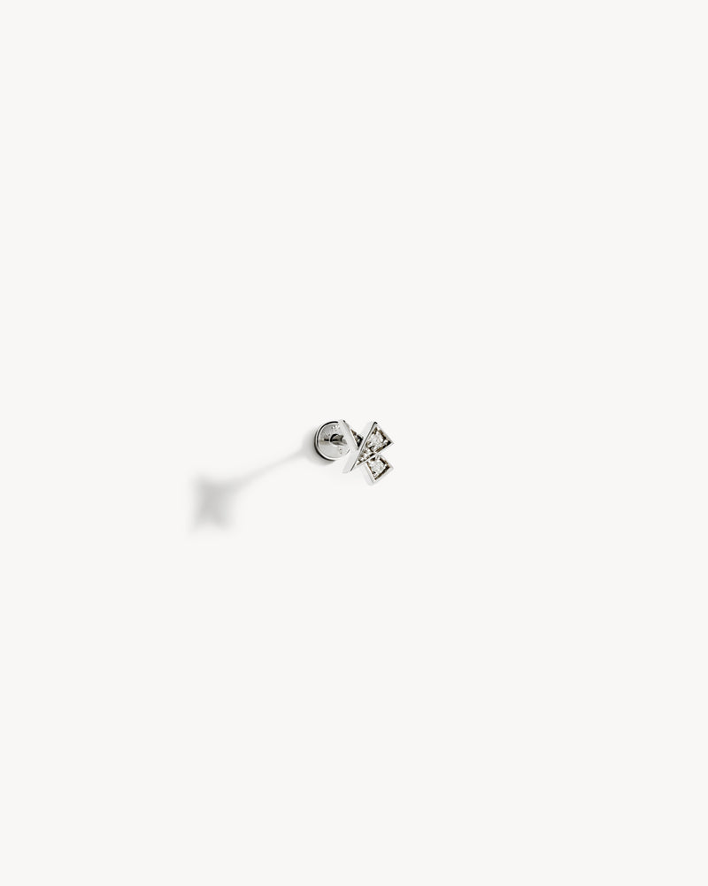 Piercing Rockaway Étoile - Or Blanc & Diamants - Image 3