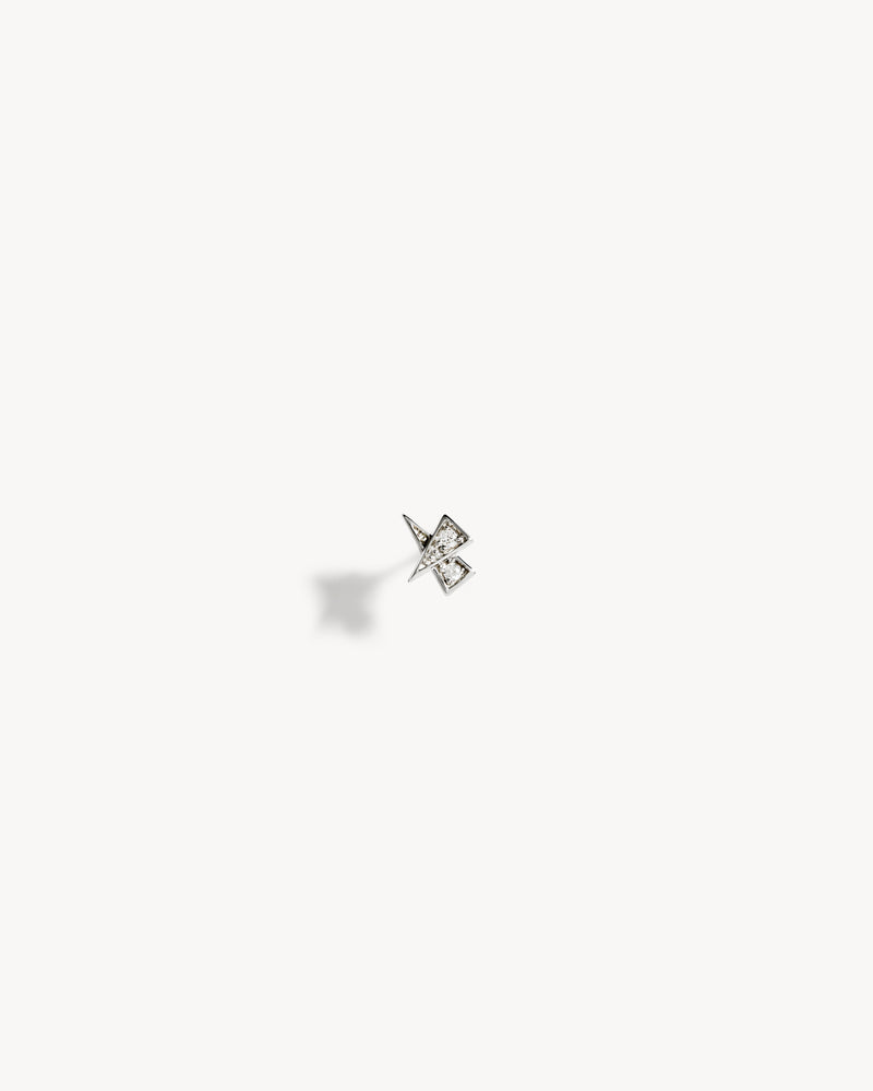 Piercing Rockaway Étoile - Or Blanc & Diamants - Image 1
