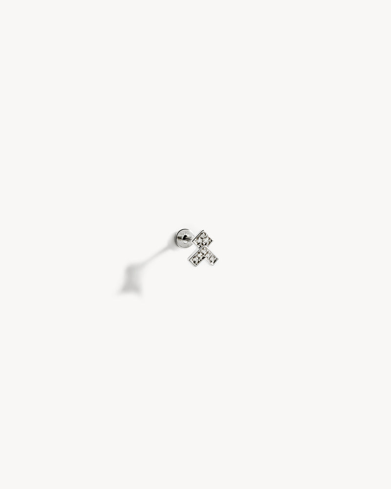 Piercing Stairway Flèche - Or Blanc & Diamants - Image 3