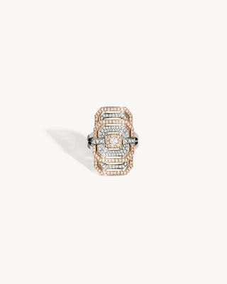 Bague My Way - Or Rose, Argent & Diamants