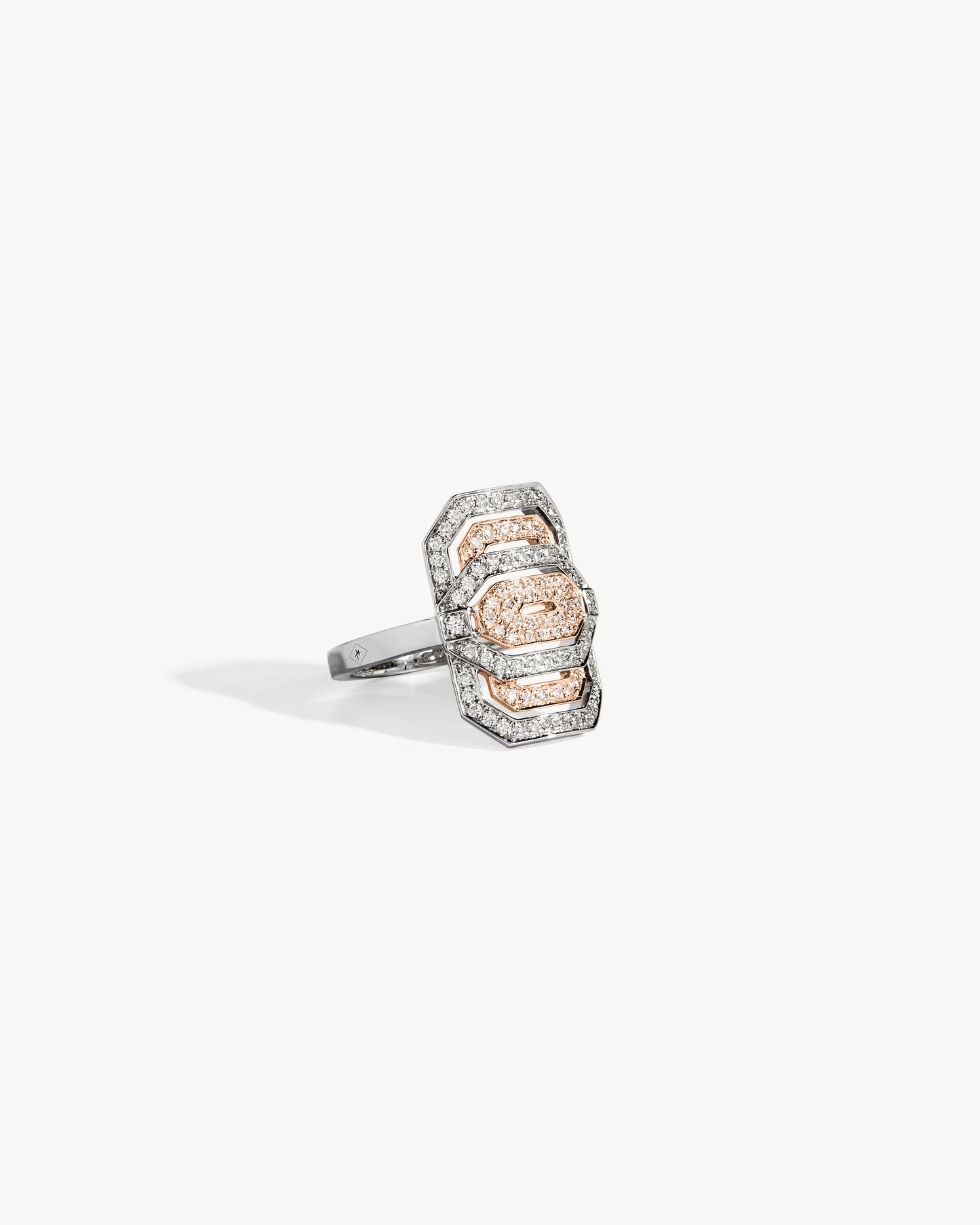 Bague Petite My Way - Or Rose, Argent & Diamants