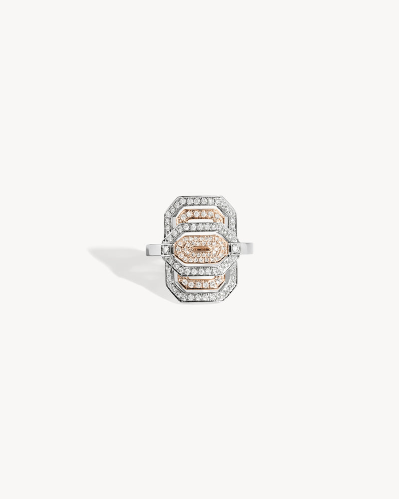 Bague Petite My Way - Or Rose, Argent & Diamants - Image 1