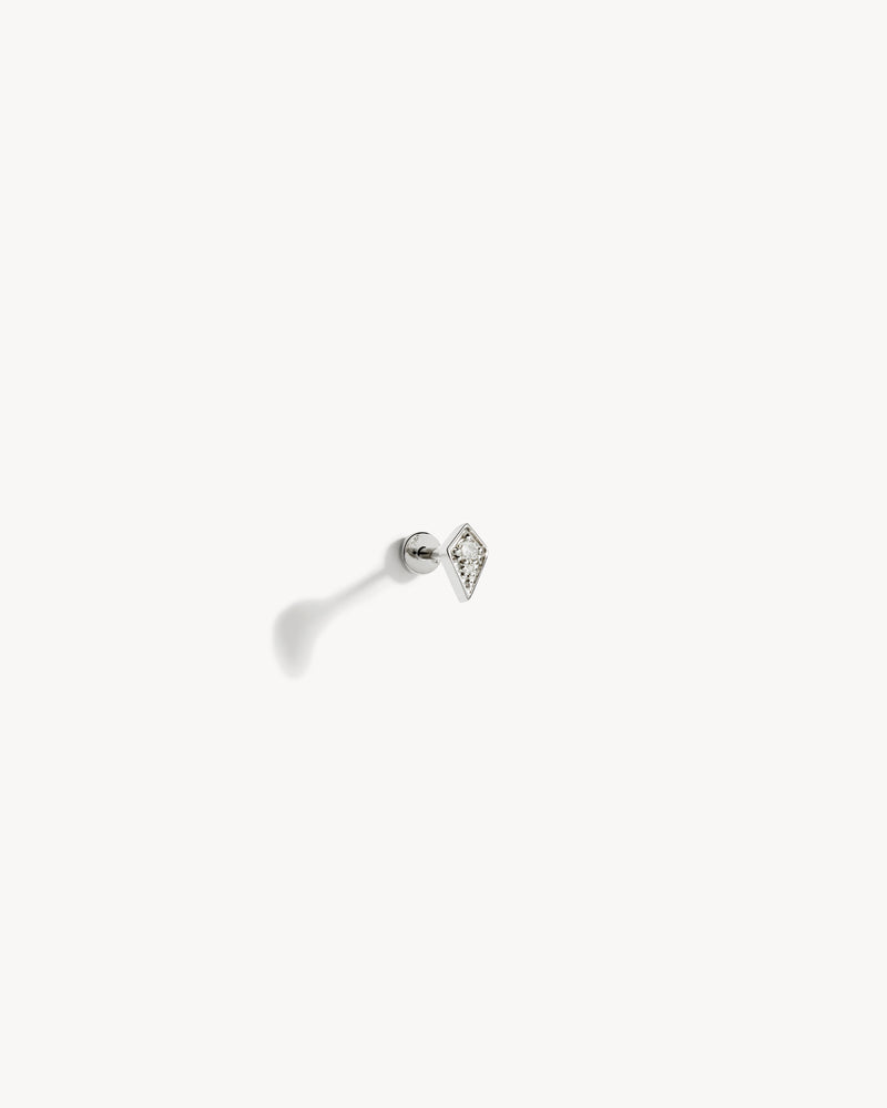 Piercing Stairway Losange - Or Blanc & Diamants - Image 3