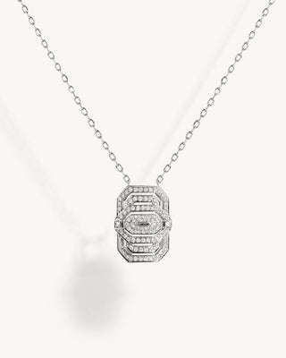 Petite My Way Necklace - Silver & Diamonds