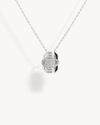 Collier Petite My Way Semi Pavé - Argent & Diamants