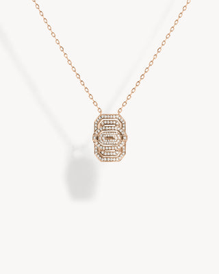 Petite My Way Necklace - Pink Gold & Diamonds