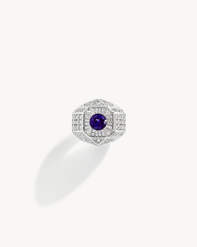 Bague Meaningful - Argent, Tanzanite & Diamants - Image 1