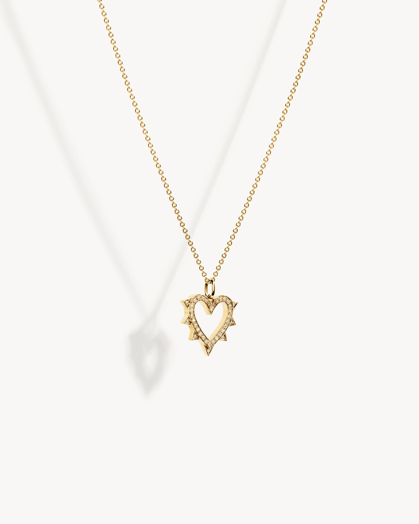 Collier Rockaway Cœur  - Or Jaune & Diamants