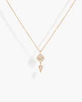 Stairway Necklace - Pink Gold & Diamonds