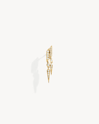 Anyway double drop Earring - Yellow Gold & Diamonds