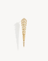 Stairway M Earring - Yellow Gold & Diamonds
