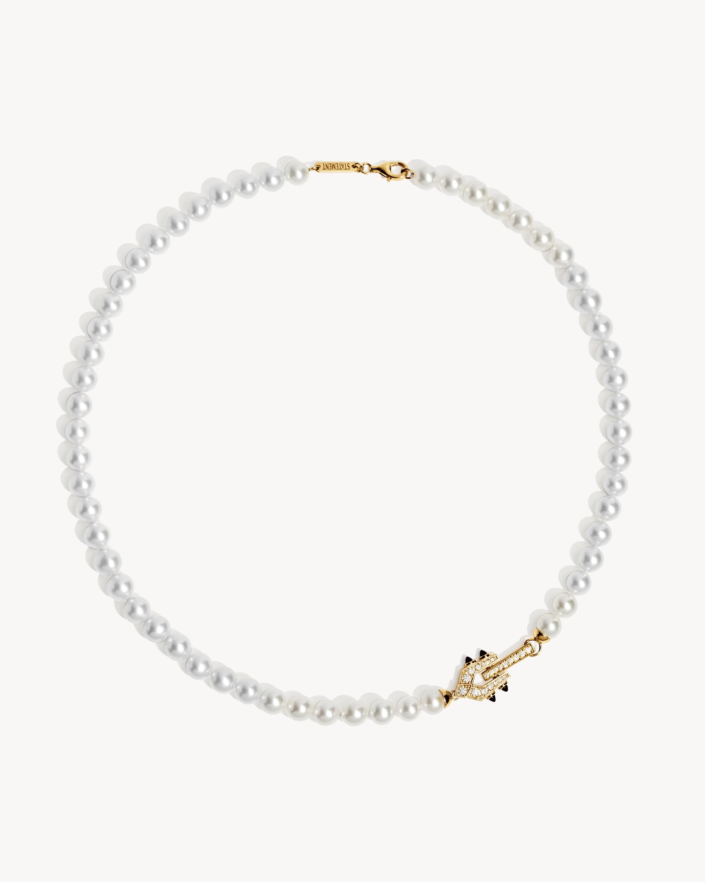 Spike Necklace - Yellow Gold, Pearls & Diamonds