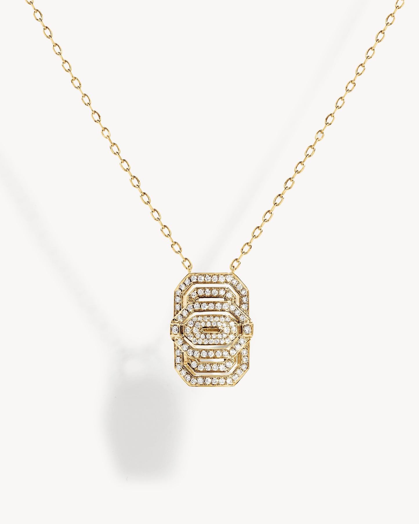 Petite My Way Necklace - Yellow Gold & Diamonds