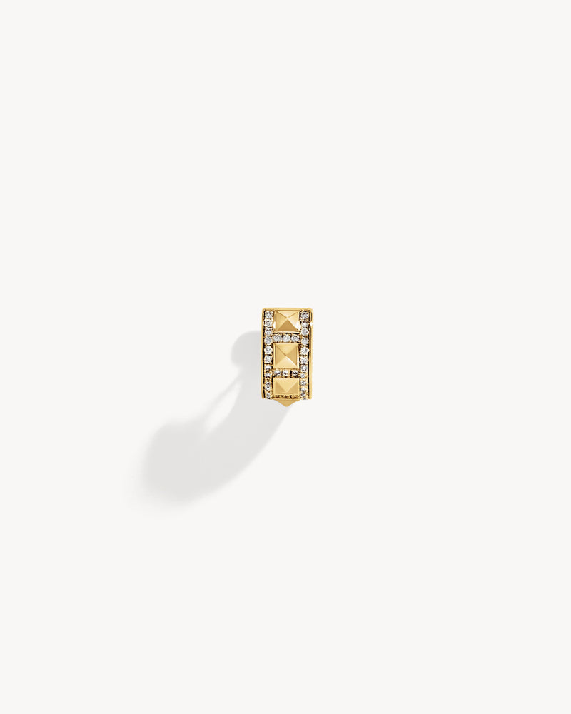 Rockaway Picots Earcuff - Yellow Gold & Diamonds - Image 1