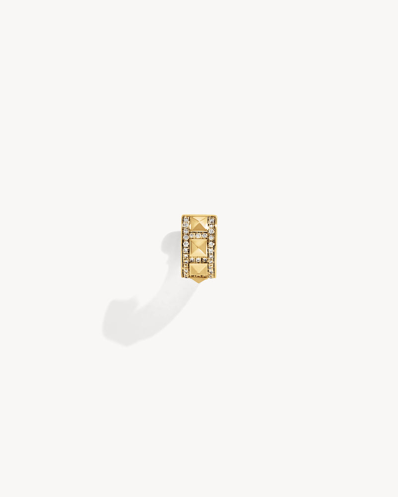 Rockaway Picots Earring - Yellow Gold & Diamonds - Image 1