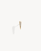 Anyway Drop Stud - Yellow Gold & Diamonds