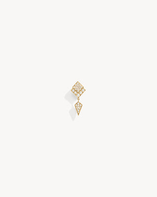 Boucle d'oreille Stairway - Or Jaune & Diamants