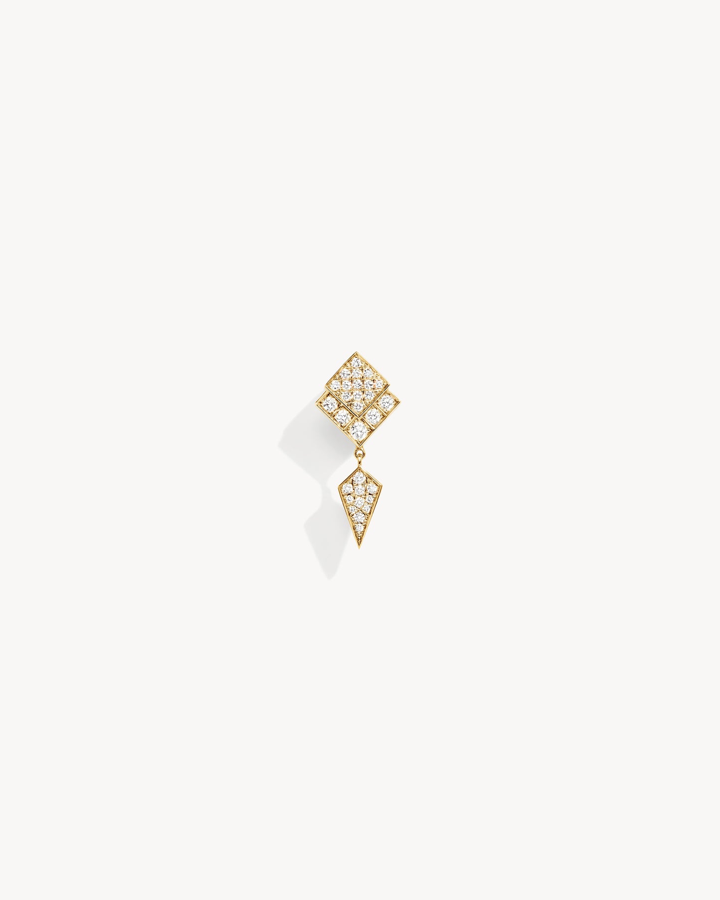 Boucle d'oreille Stairway - Or Jaune & Diamants