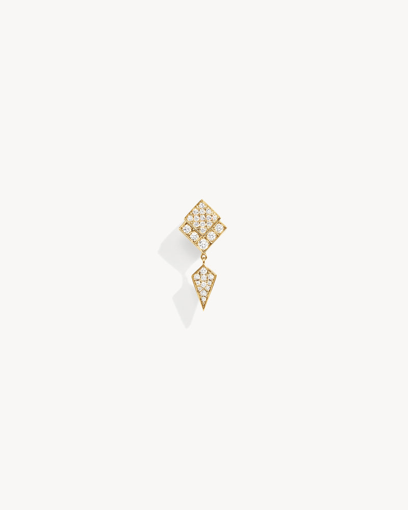 Stairway Earring - Yellow Gold & Diamonds - Image 1