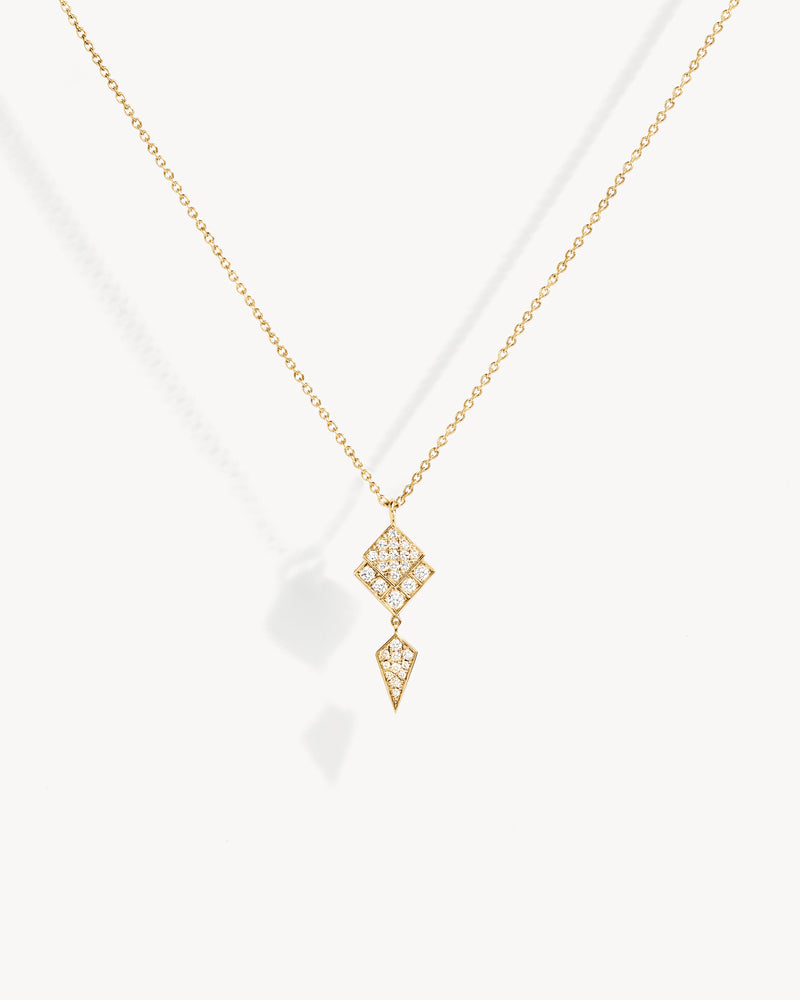 Stairway Necklace - Yellow Gold & Diamonds - Image 1