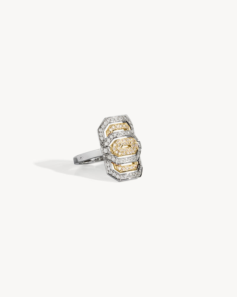 Bague Petite My Way - Or Blanc, Or Jaune & Diamants - Image 2