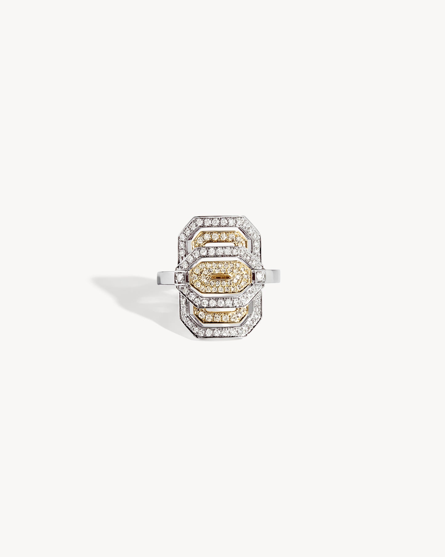 Bague Petite My Way - Or Blanc, Or Jaune & Diamants