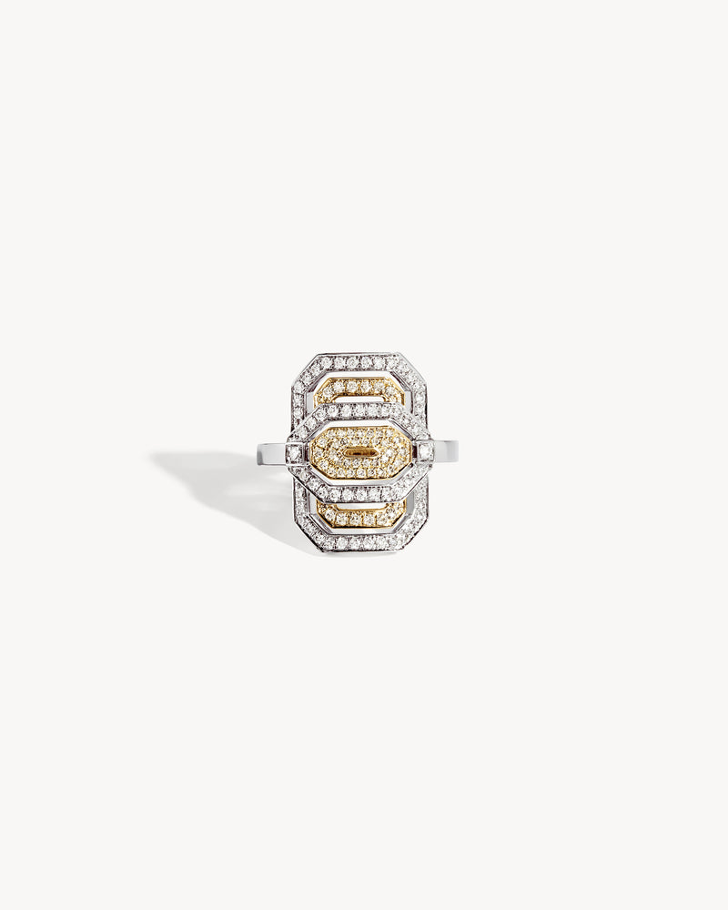 Bague Petite My Way - Or Blanc, Or Jaune & Diamants - Image 1