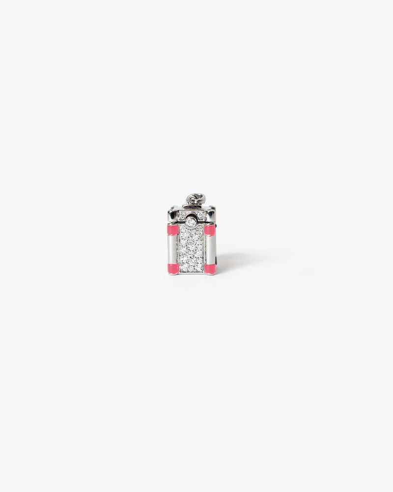 Collier Wish Box Hope - Argent, Émail & Diamants - Image 1