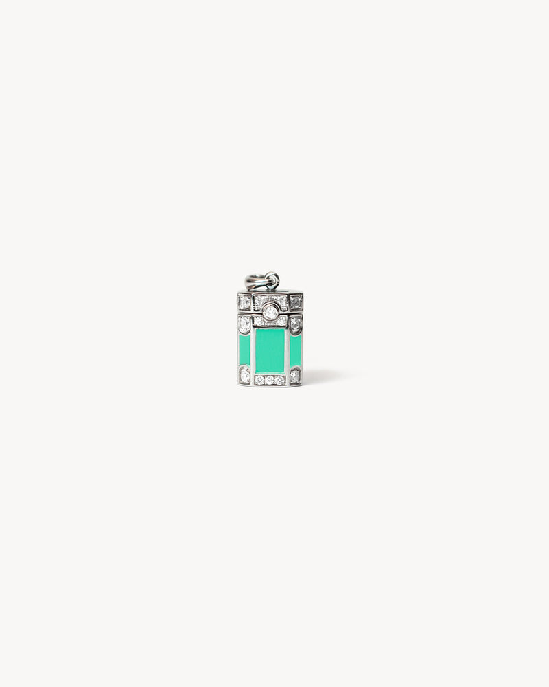 Collier Wish Box Dream - Argent, Émail & Diamants - Image 1