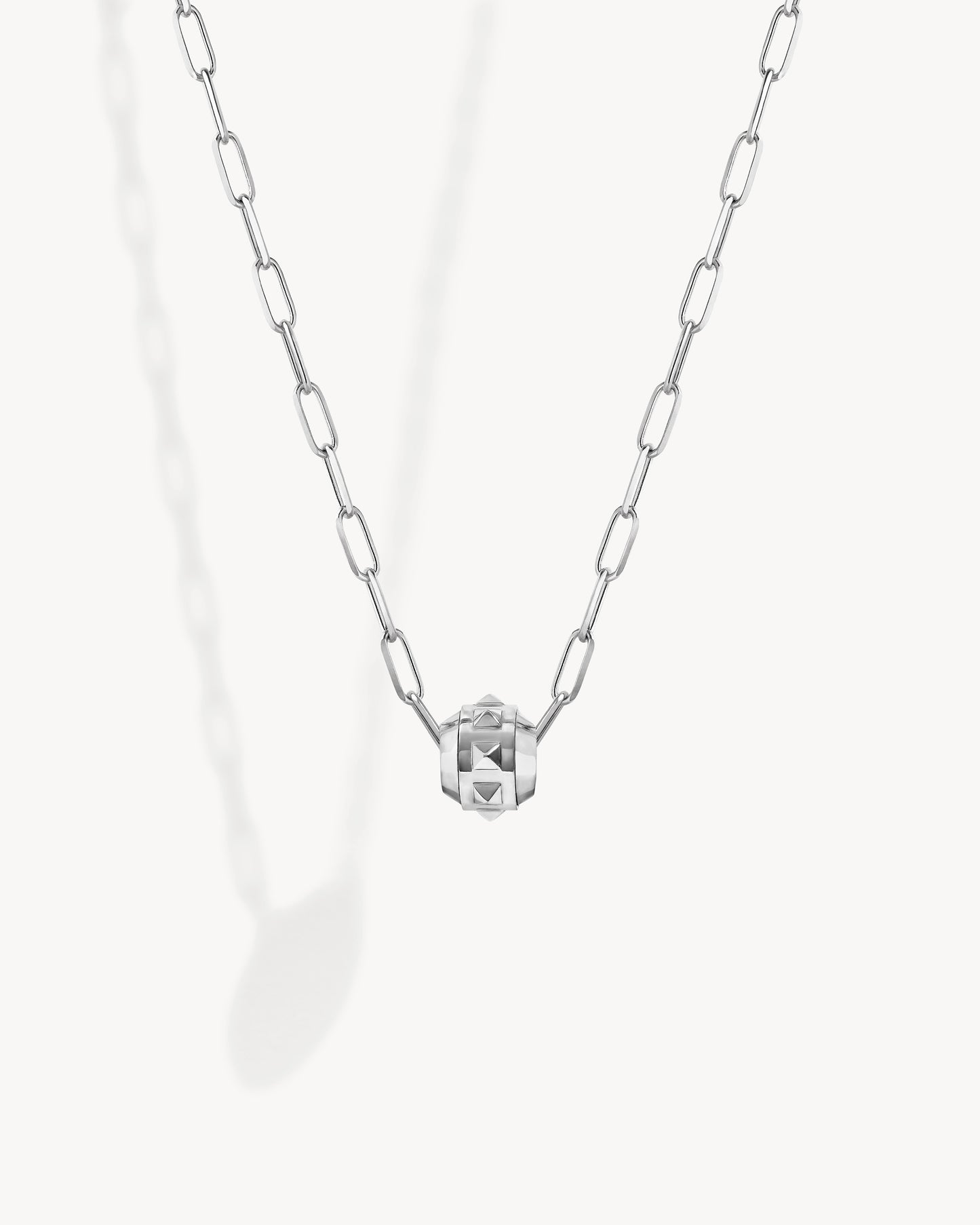 Rockaway Spinner Sphère Necklace - Silver