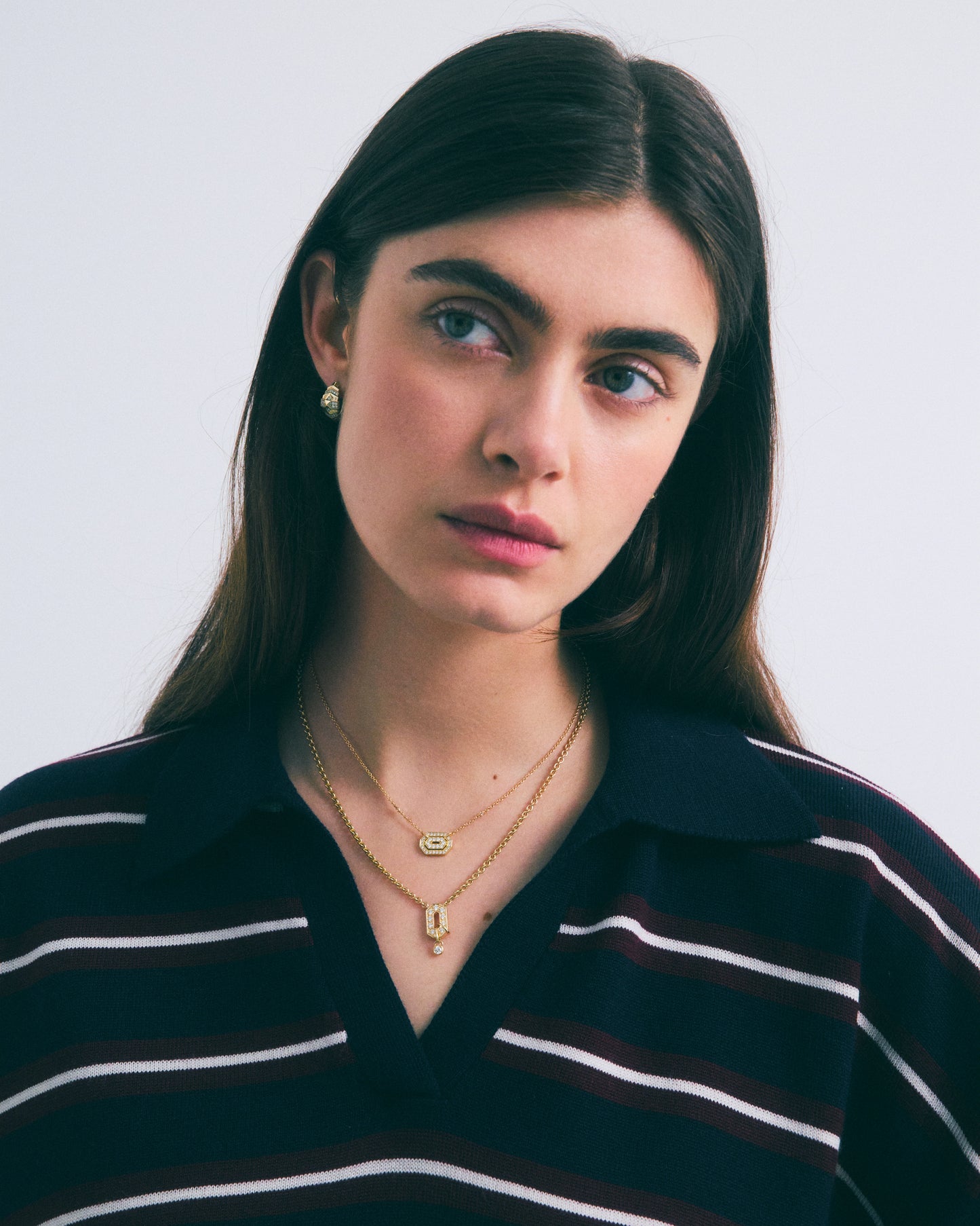 Mini My Way Necklace - Yellow Gold & Diamonds