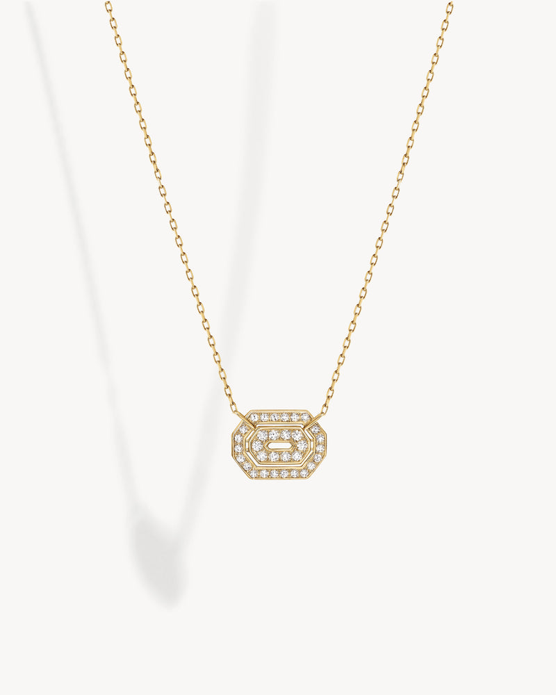 Mini My Way Necklace - Yellow Gold & Diamonds - Image 1