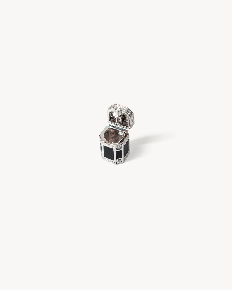 Wish Box Dream - Argent, Agate noire & Diamants - Image 3