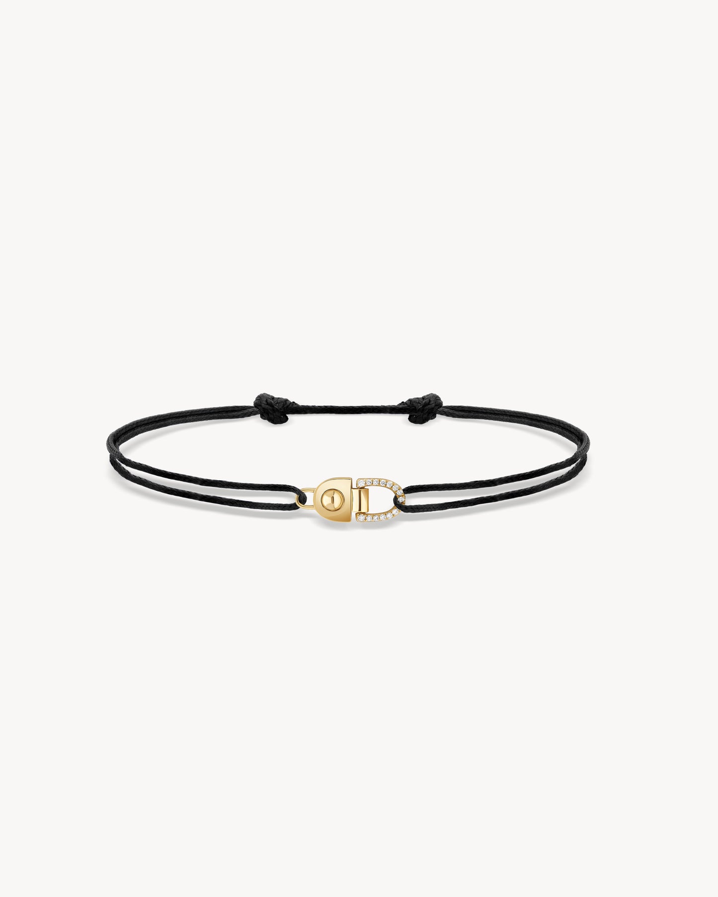 Bracelet cordon Rivet - Or Jaune & Diamants
