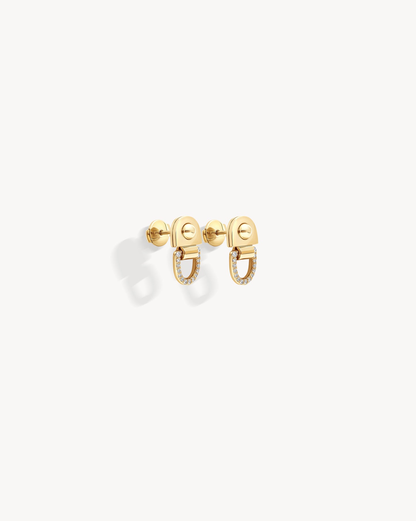 Boucles d'oreilles Rivet S - Or Jaune & Diamants